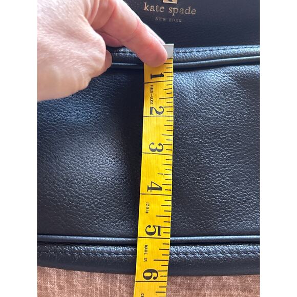 Kate Spade Pine Street Finley Black Leather Shoulder Bag - Picture 10 of 12